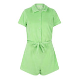 Terry Green Playsuit | ملابس شاطىء نسائية - Maison Clad