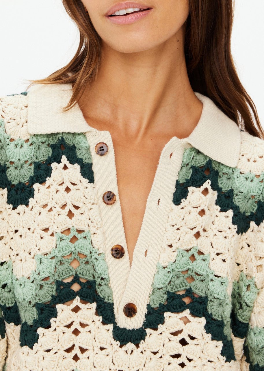 TIDAL SAGRA CROCHET SHIRT | بلوزة نسائية Tidal - Maison Clad