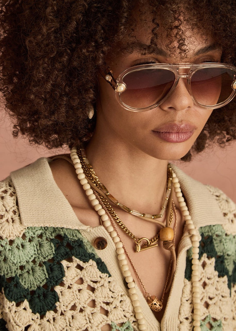 TIDAL SAGRA CROCHET SHIRT | بلوزة نسائية Tidal - Maison Clad