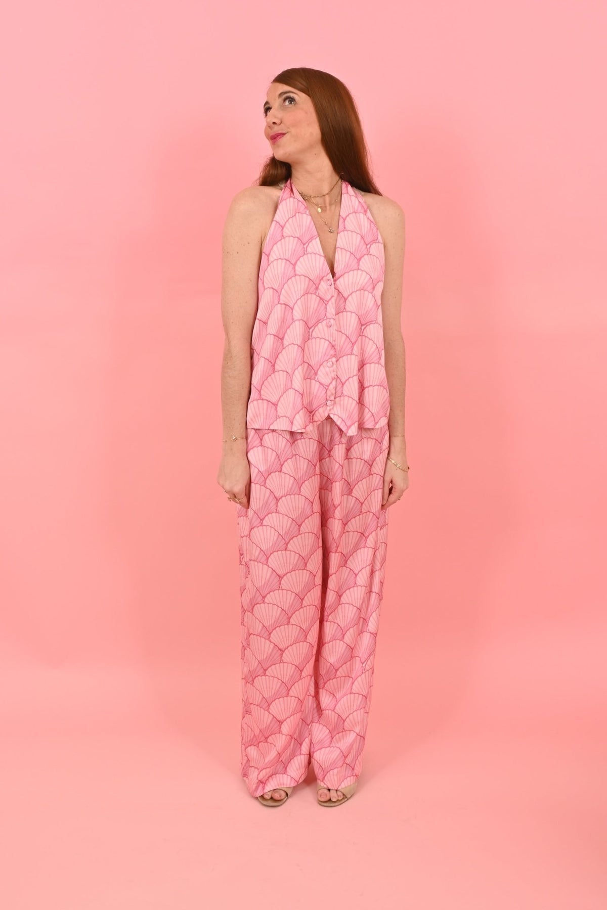 Top Nicky Shell Light Pink| بلوزة نسائية - Maison Clad