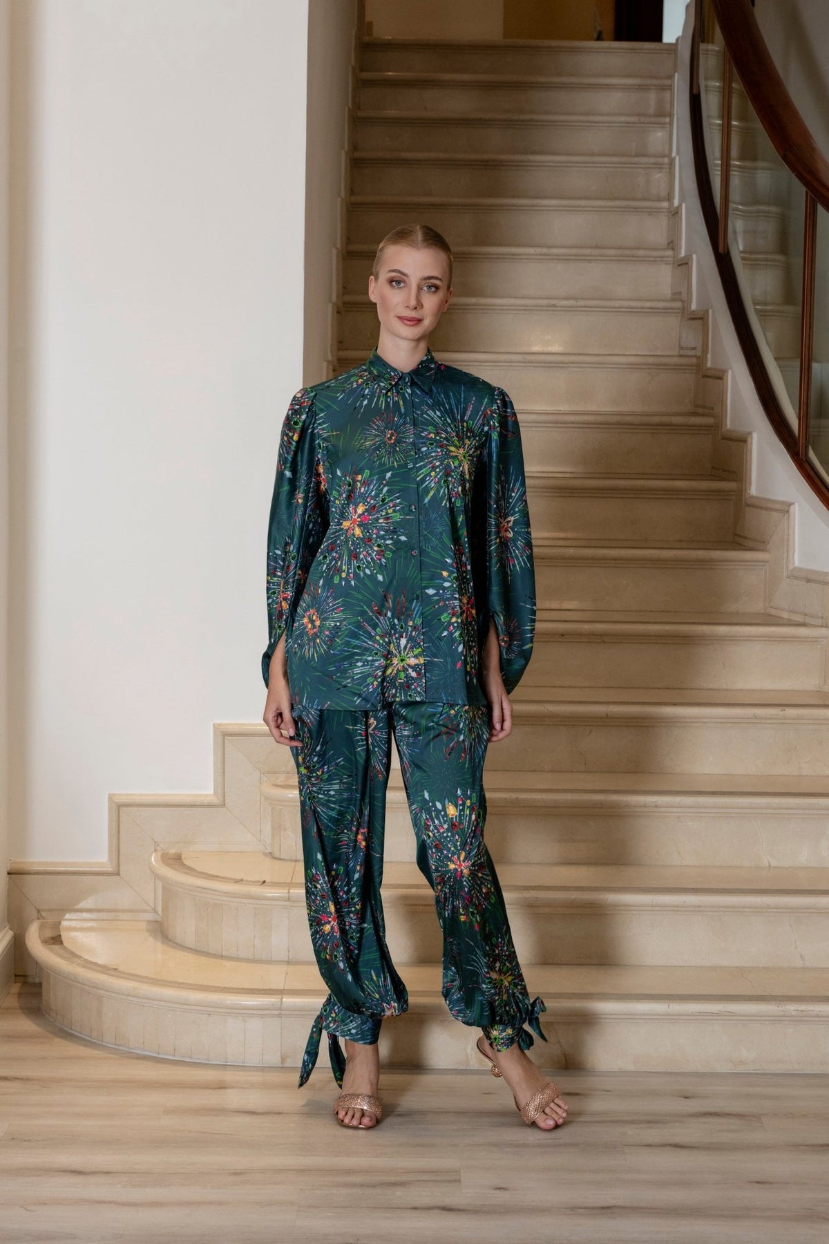Trouser Bow Sarouel Firework |سروال Firework - Maison Clad