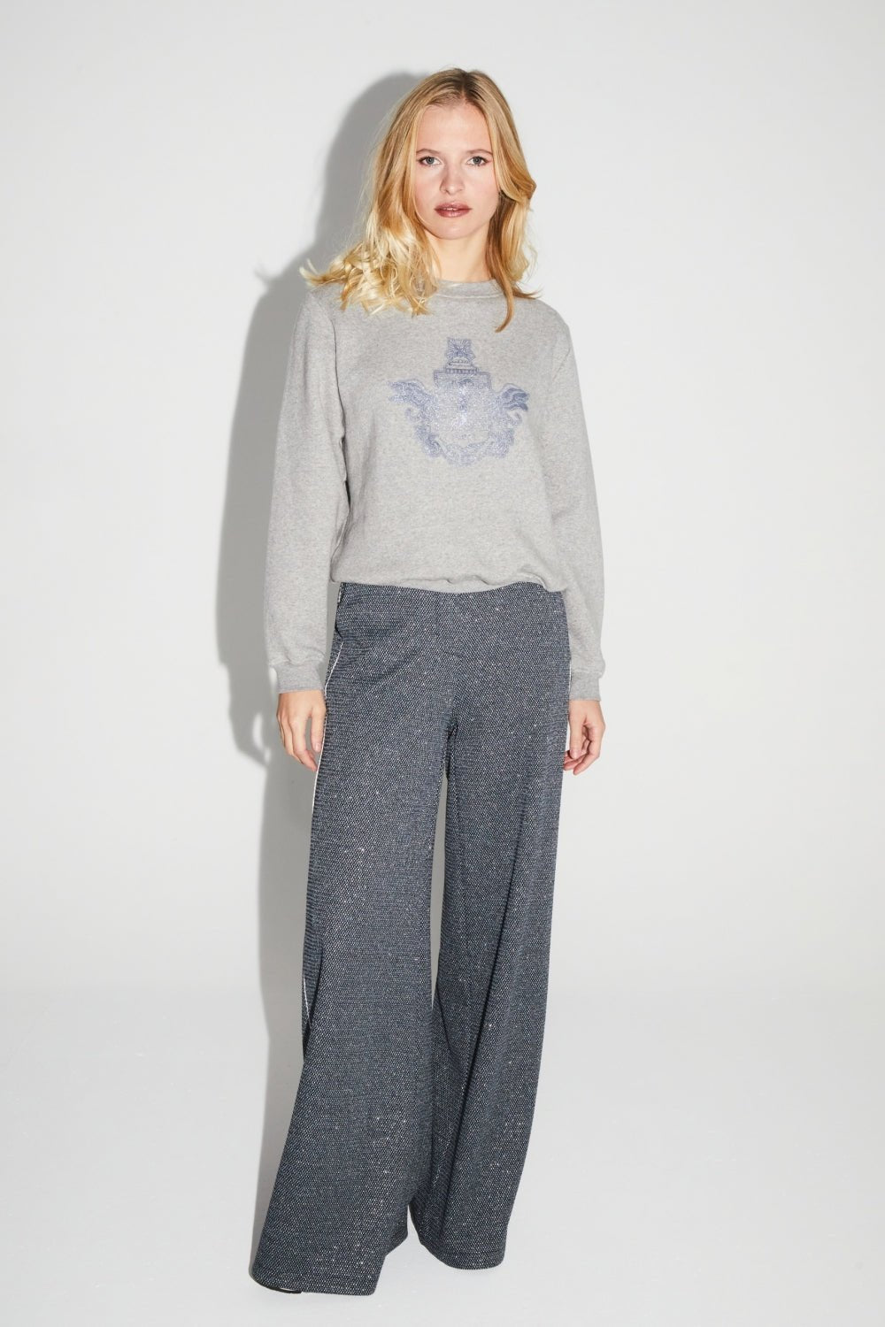 Trouser Charlie Geo Dots Blue|سروال Charlie Geo Dots Blue - Maison Clad