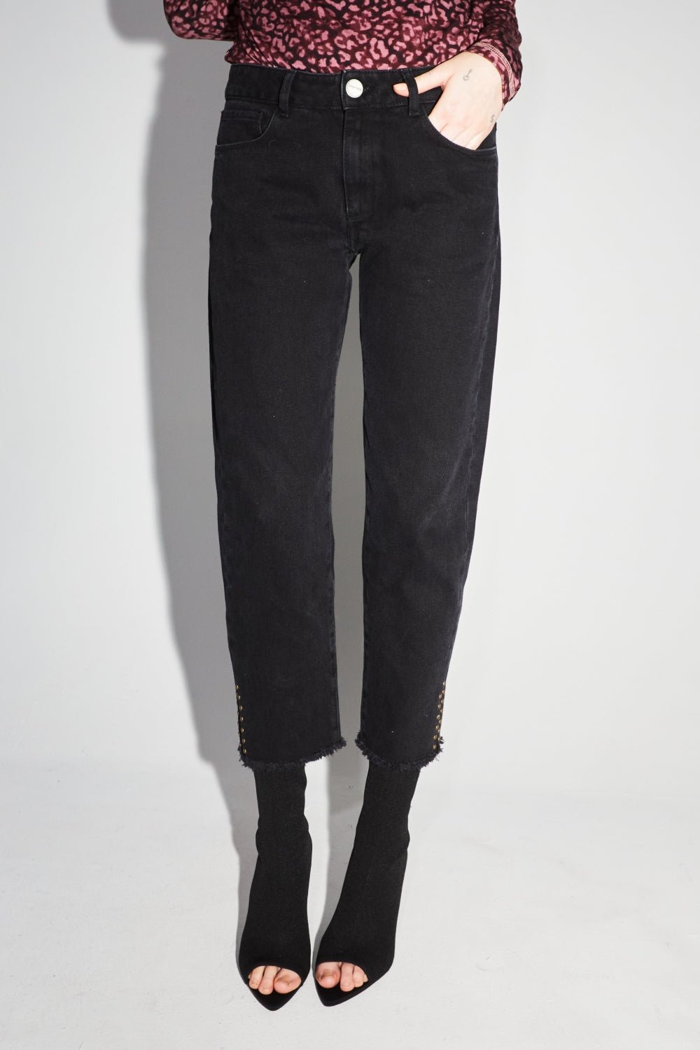Trouser Denim Alex Black |سروال Denim Alex Black - Maison Clad