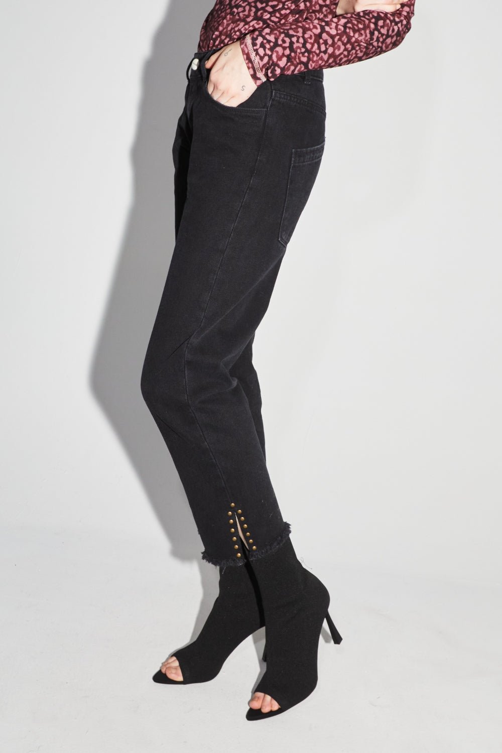 Trouser Denim Alex Black |سروال Denim Alex Black - Maison Clad