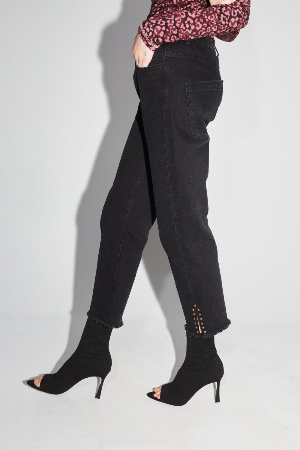 Trouser Denim Alex Black |سروال Denim Alex Black - Maison Clad