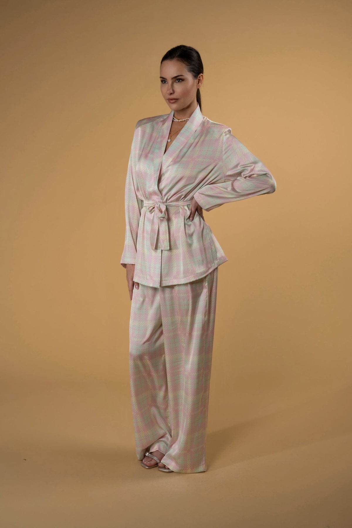 Trouser Jackomo Checks Pastel t|سروال Checks Pastel - Maison Clad