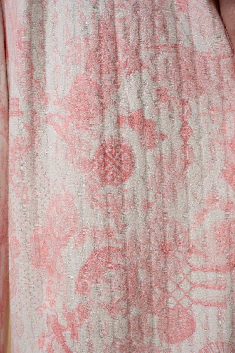 Trouser Jackomo Lace Jouy Light Pink Knitwear|سروال Lace Jouy Knitwear - Maison Clad