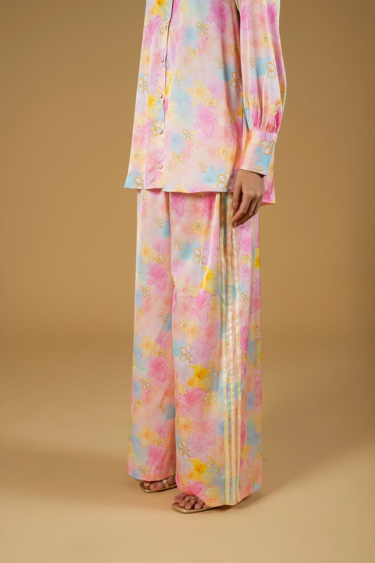 Trouser Jackomo Stella D'Oro Side Bands|سروال Stella D'oro Side Bands - Maison Clad