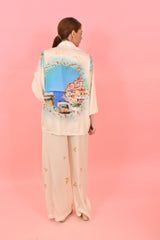 Trouser Jacky Amalfi Off White | سروال - Maison Clad