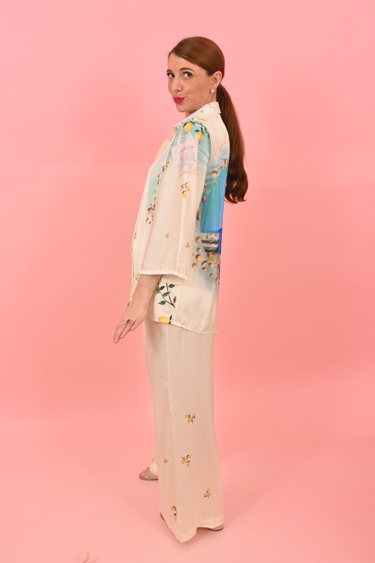Trouser Jacky Amalfi Off White | سروال - Maison Clad