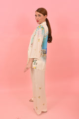 Trouser Jacky Amalfi Off White | سروال - Maison Clad