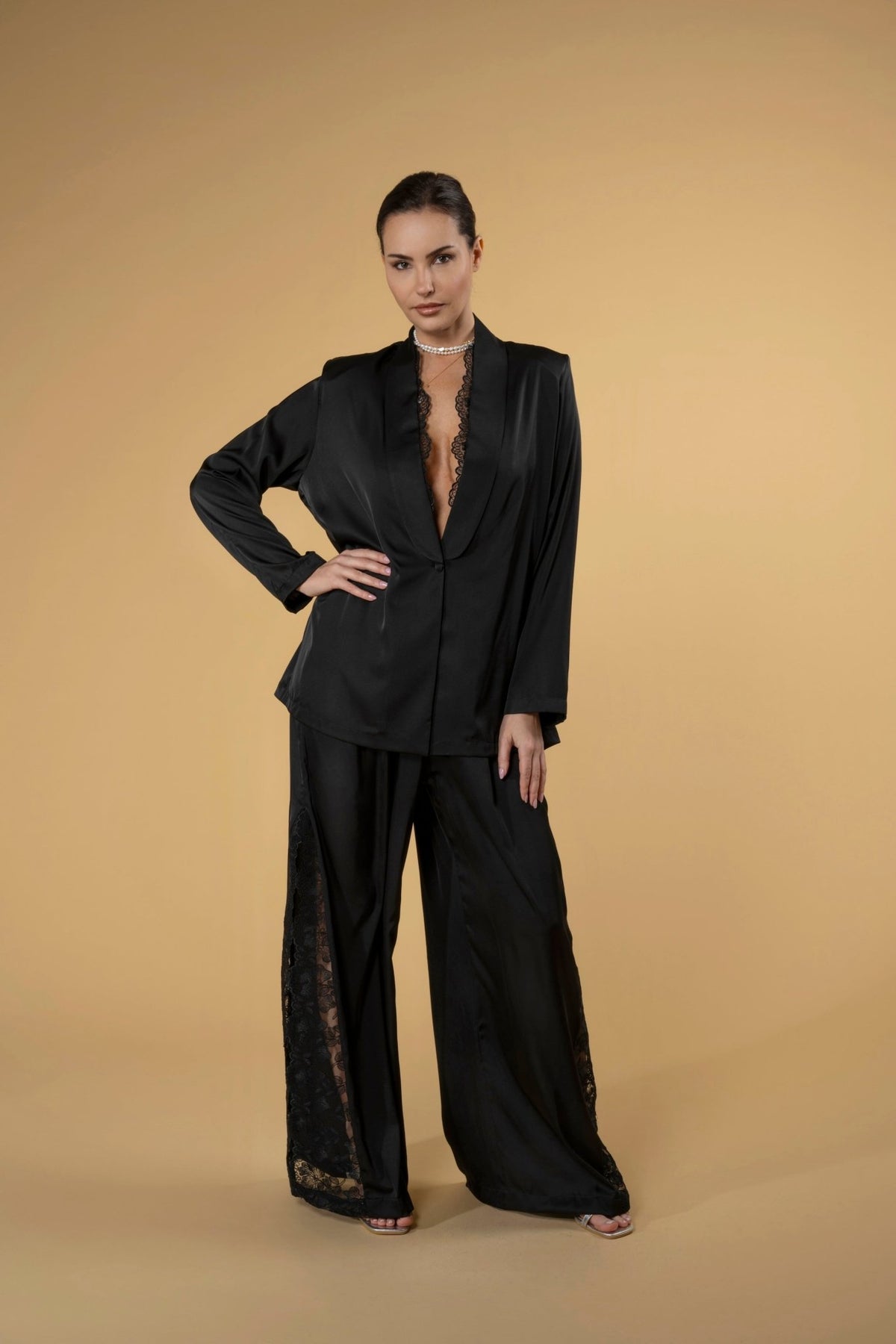 Trouser Jane Lace|سروال Jane Lace - Maison Clad