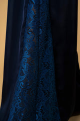 Trouser Jane Lace|سروال Jane Lace Navy - Maison Clad