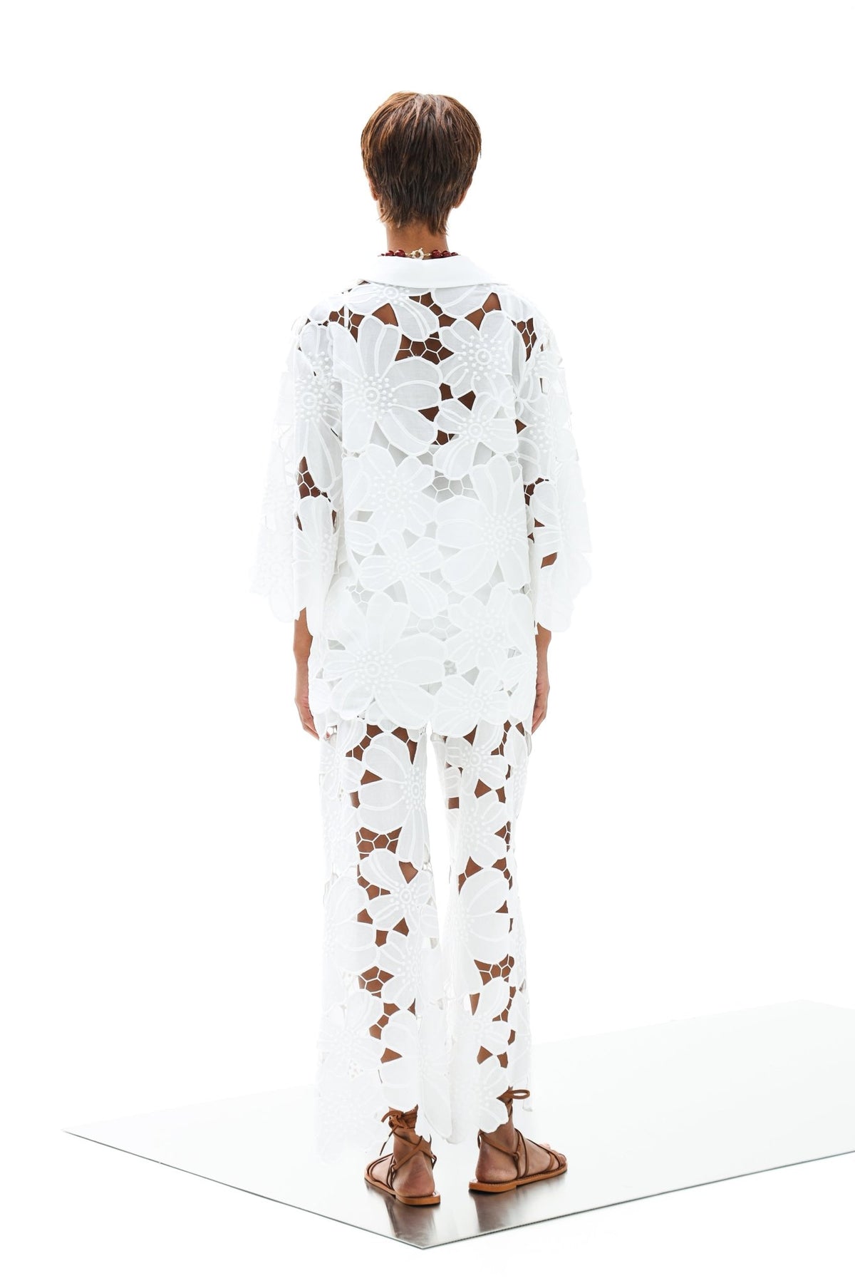 Trouser Ophelia Althea White| المرأة القصيرة - Maison Clad