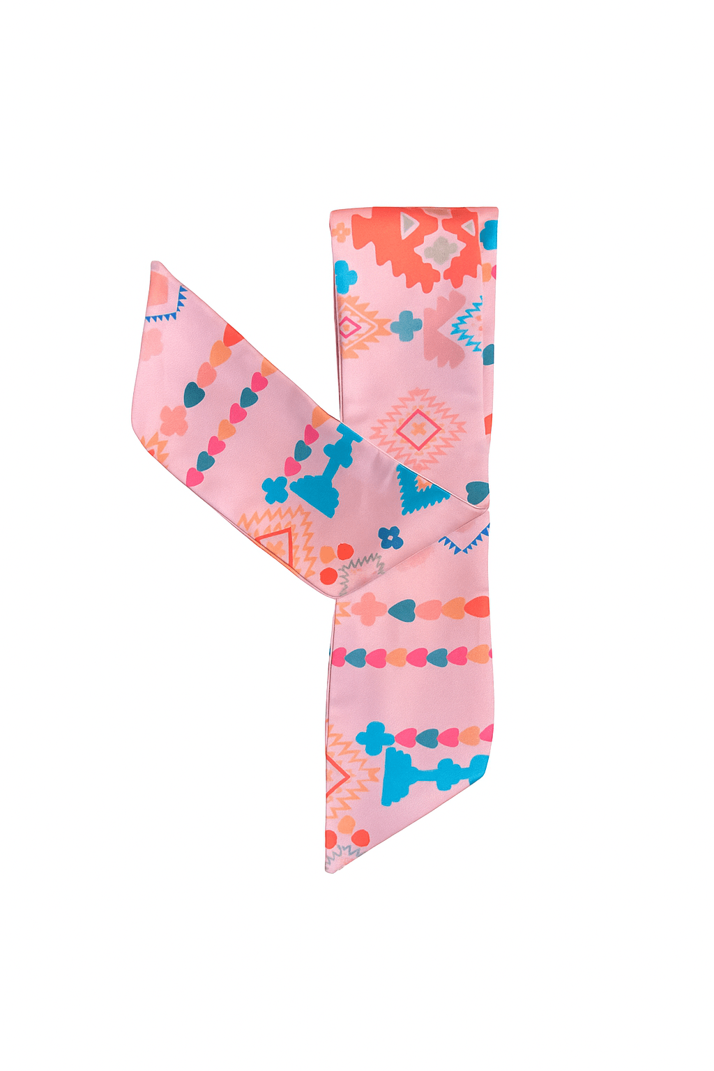 Twiggy Hair Scarf WhiteHello in our prints | ربطة عنق - Maison Clad
