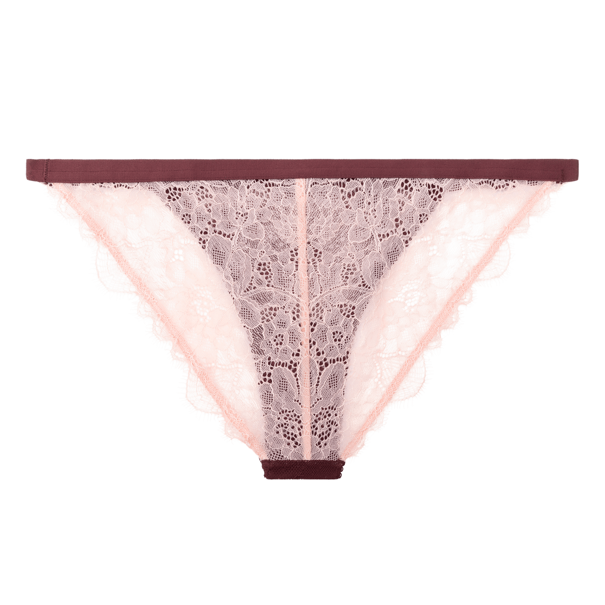 Wild Rose Burgundy Briefs | الملابس الداخلية الدانتيل - Maison Clad