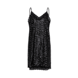 Willow Shimmers Black Slip Dress | فستان النوم - Maison Clad