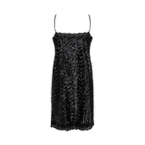 Willow Shimmers Black Slip Dress | فستان النوم - Maison Clad