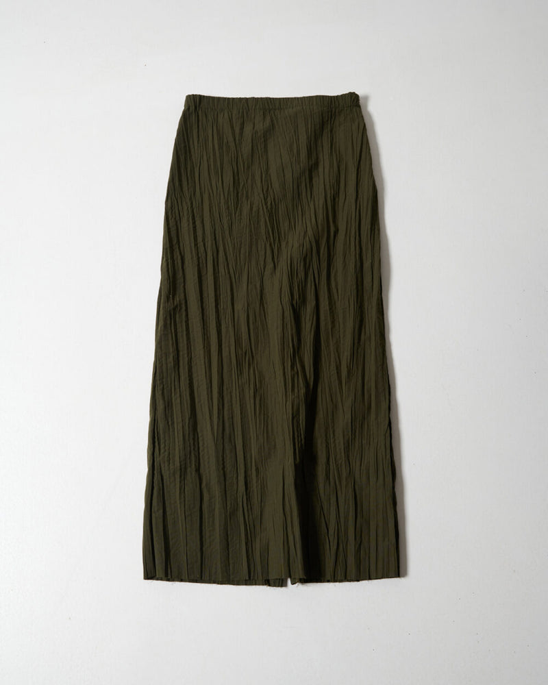 Skirt Pleated Kaki  - Pleated Kaki تنورة