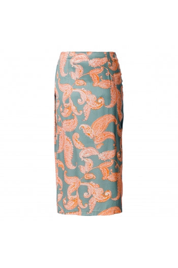 Skirt Maxi Green Cachemir - Maxi Green Cachemir تنورة