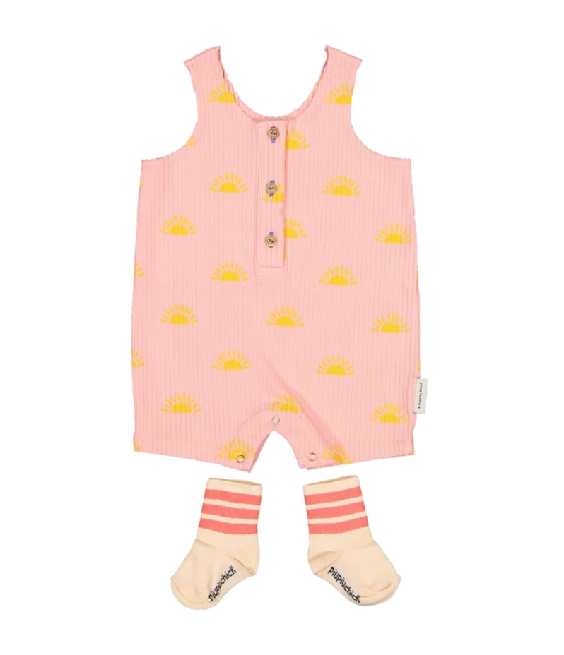 Baby Short Jumpsuit Pink - Baby بلوزة ضيقة