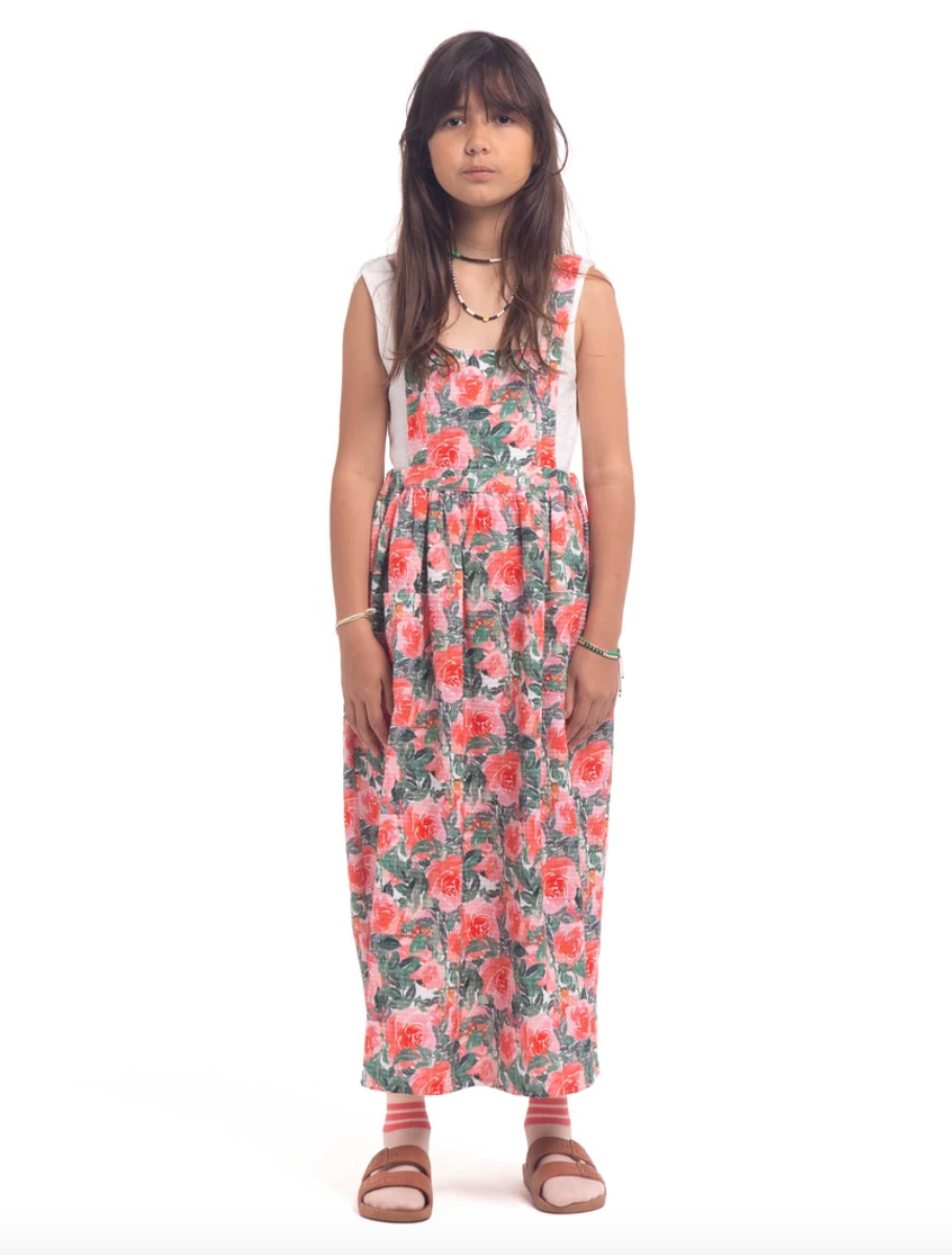 Dress Long Big Flowers - Long فستان