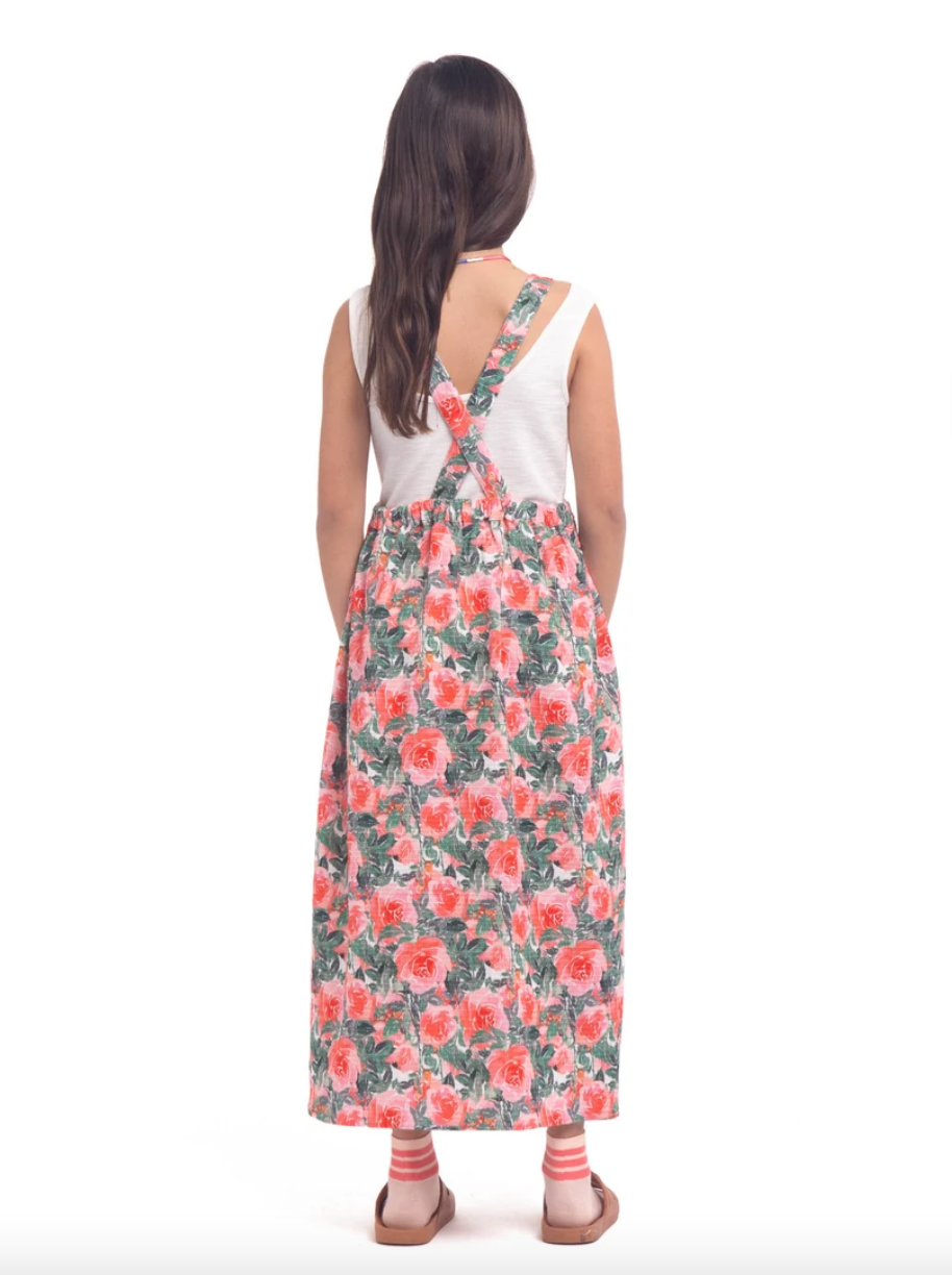 Dress Long Big Flowers - Long فستان