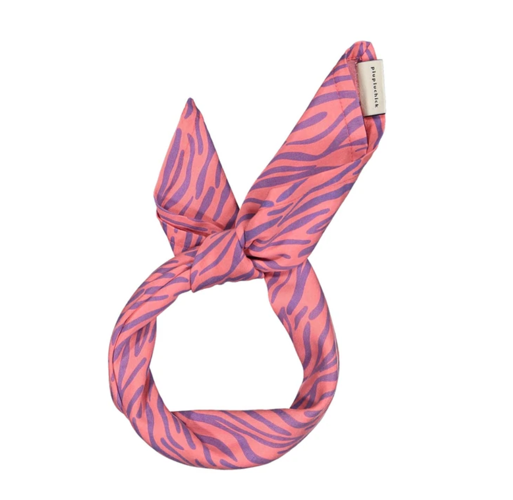 Bandana Pink Animal Print - Girls شريط الرأس