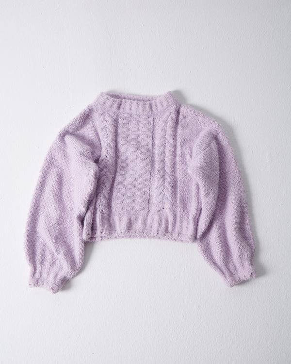 Sweater Knit Lilac - بلوزة