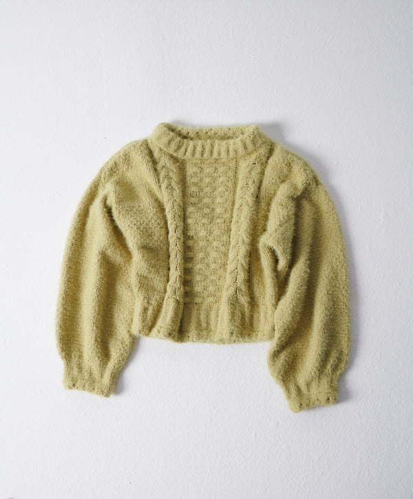 Sweater Knit Olive - بلوزة