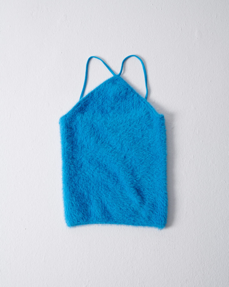 Top Strappy Knit Blue - بلوزة