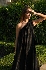Black Shimmery ORO Dress - ORO فستان