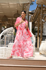 Bianca Chiffon Dress Pink | فستان نسائي