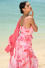 Bianca Chiffon Dress Pink | فستان نسائي