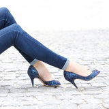 High Heels Celeste Dark Blue - Celeste High heels حذاء