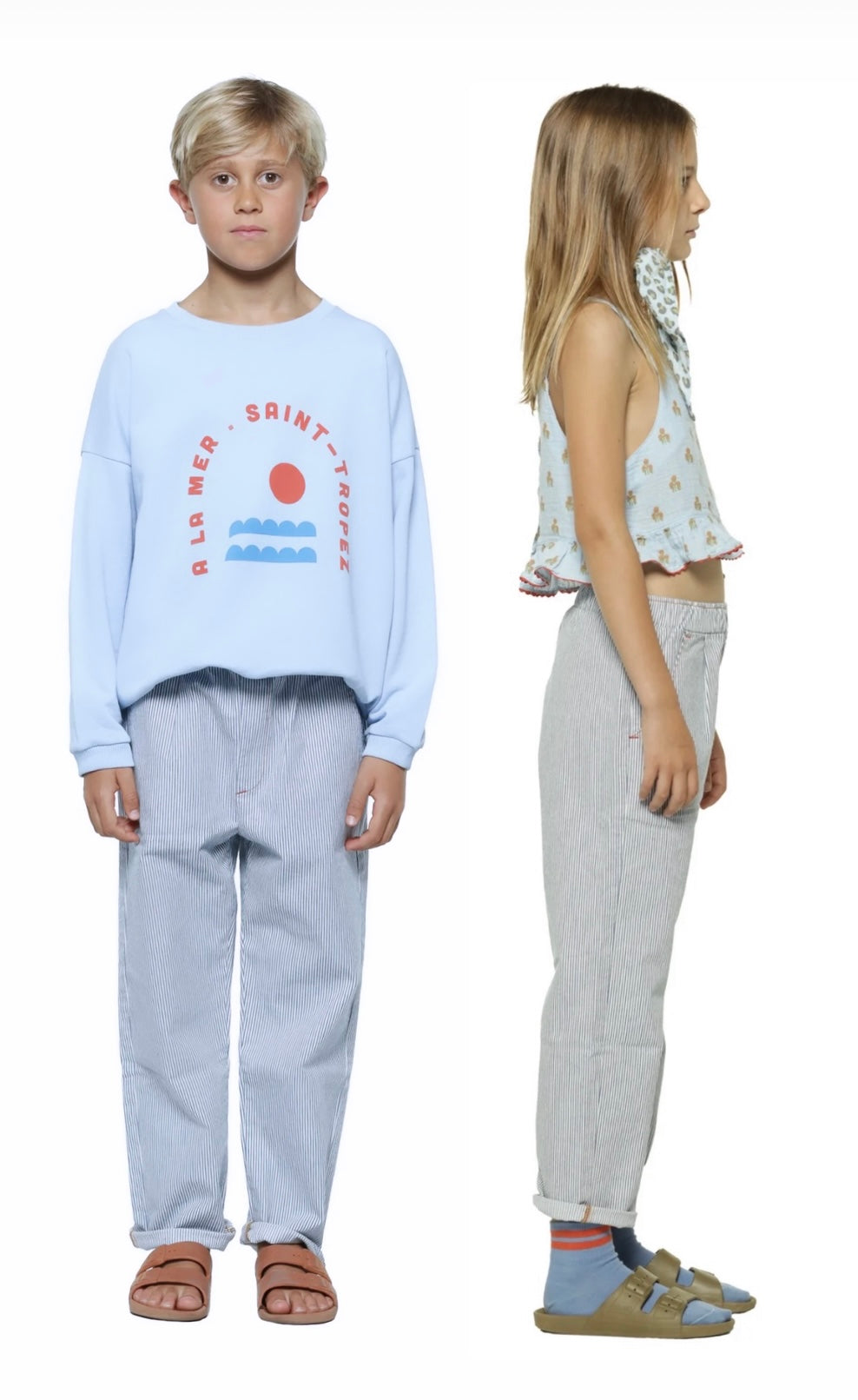 Unisex Trousers Navy Stripes | سروال