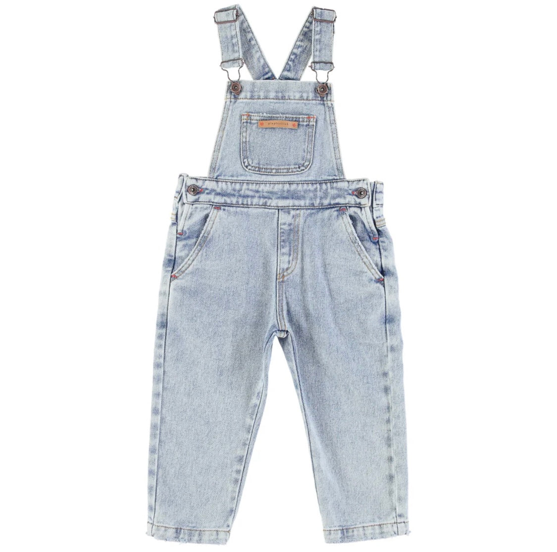 Unisex Dungarees Washed Blue Denim | جمبسوت