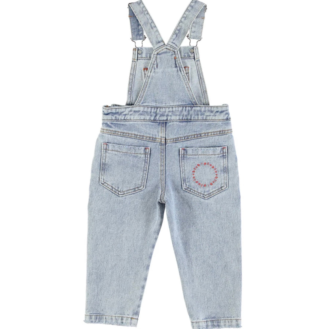 Unisex Dungarees Washed Blue Denim | جمبسوت