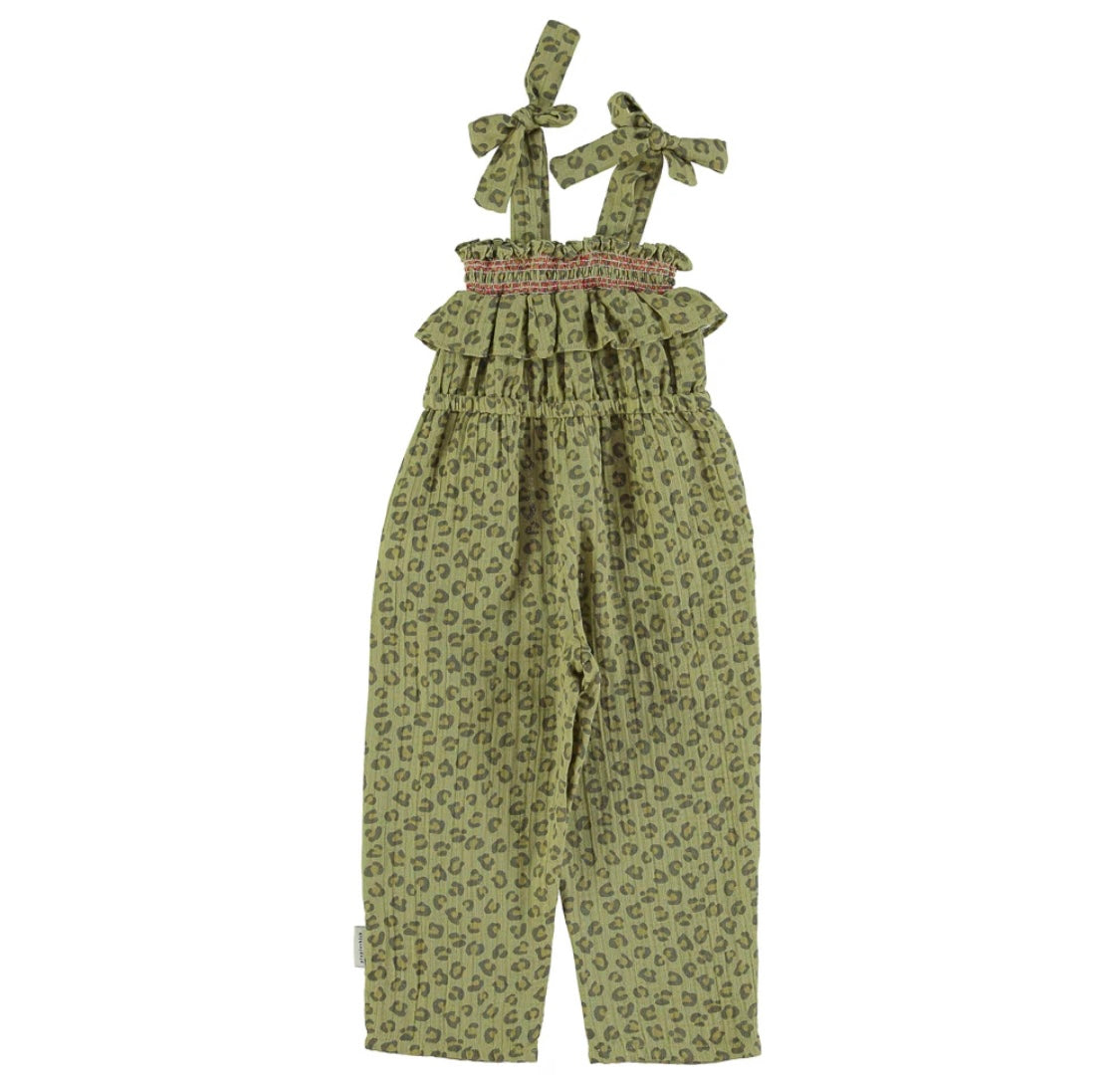 Girls Jumpsuit Khaki W/ Animal Print | جمبسوت