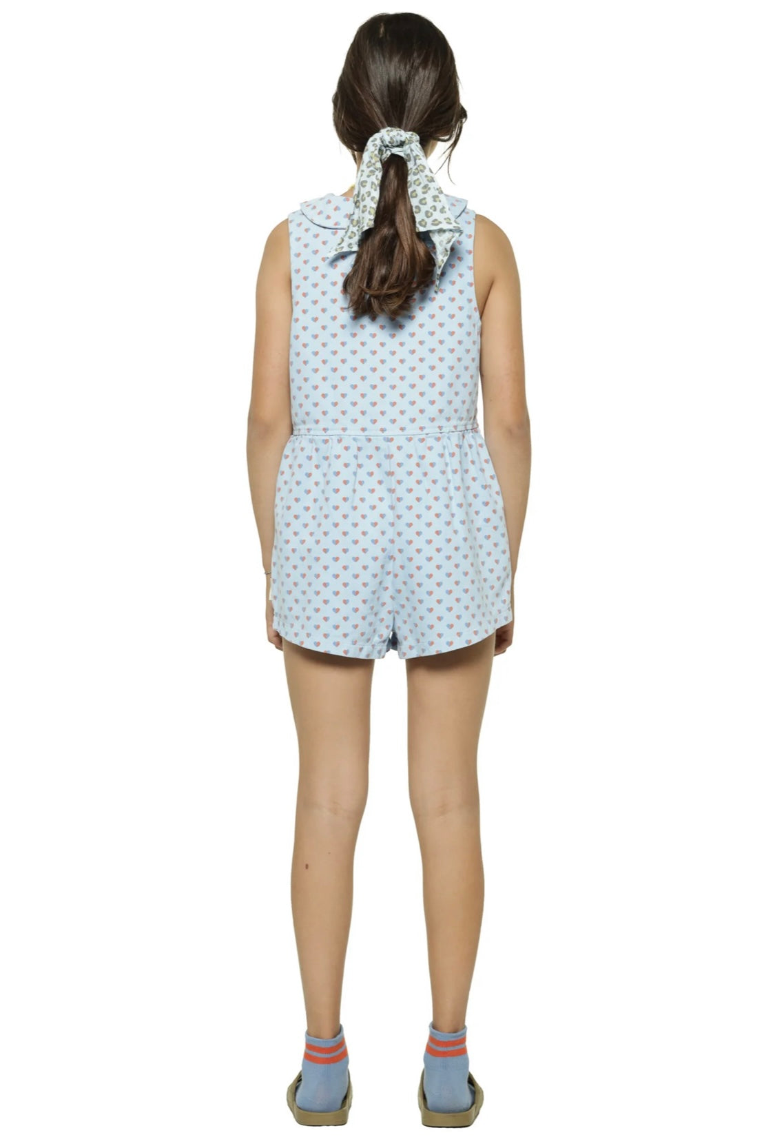 Girls Jumpsuit W/ Hearts Allover Print | جمبسوت