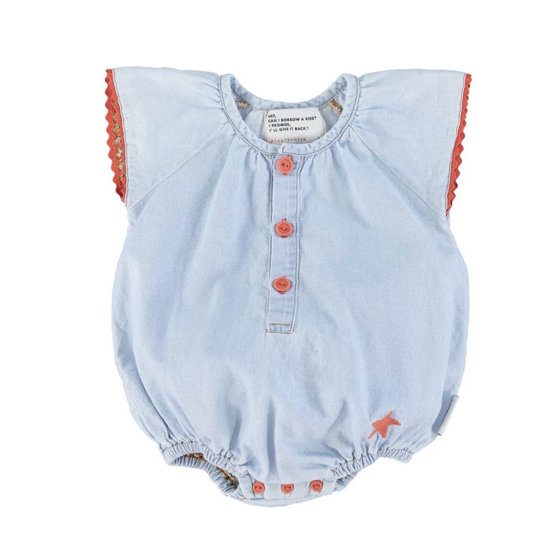 Baby Romper W/ Butterfly Sleeves | رومير