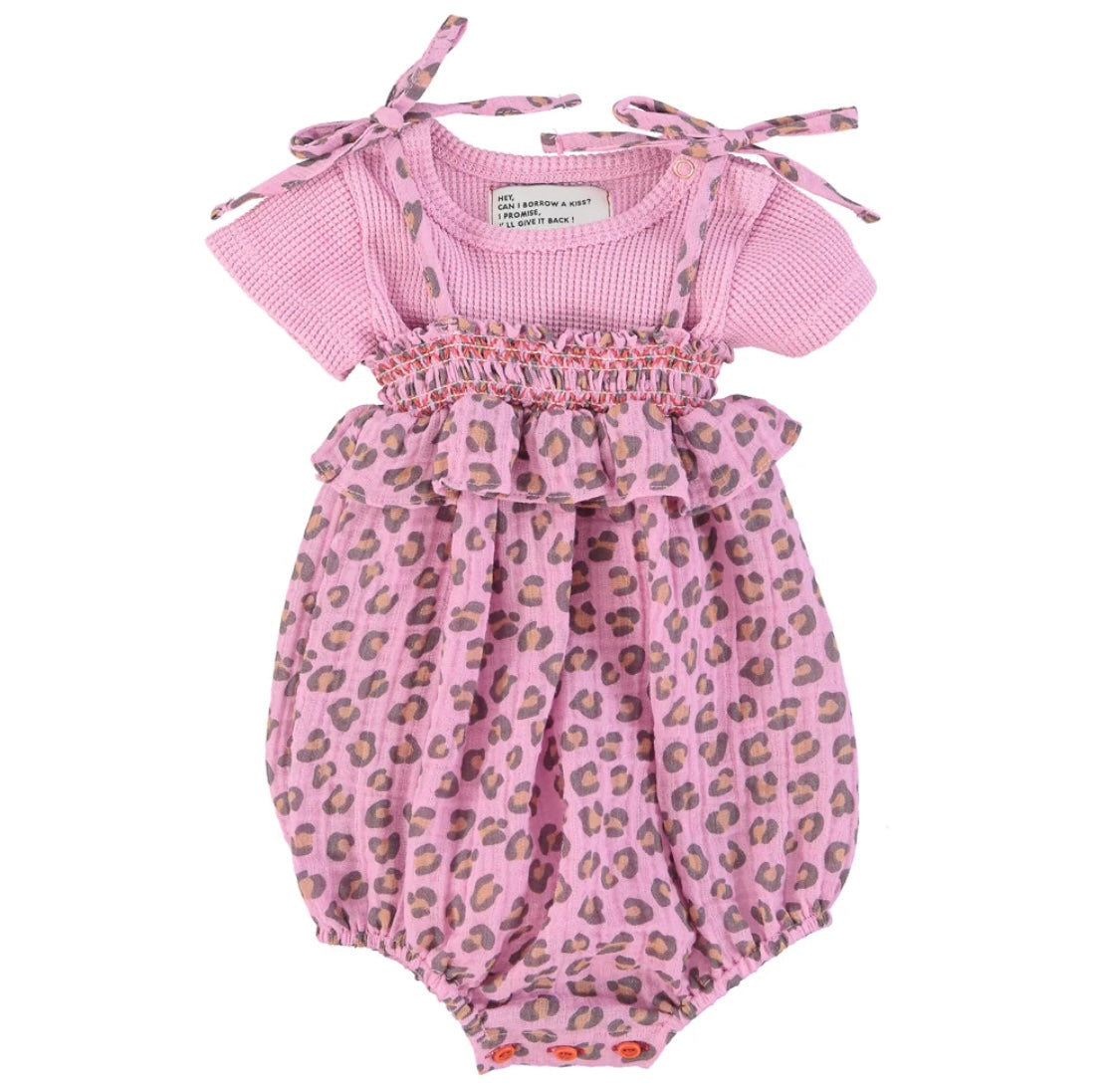Baby Romper Lilac W/ Animal Print | رومير
