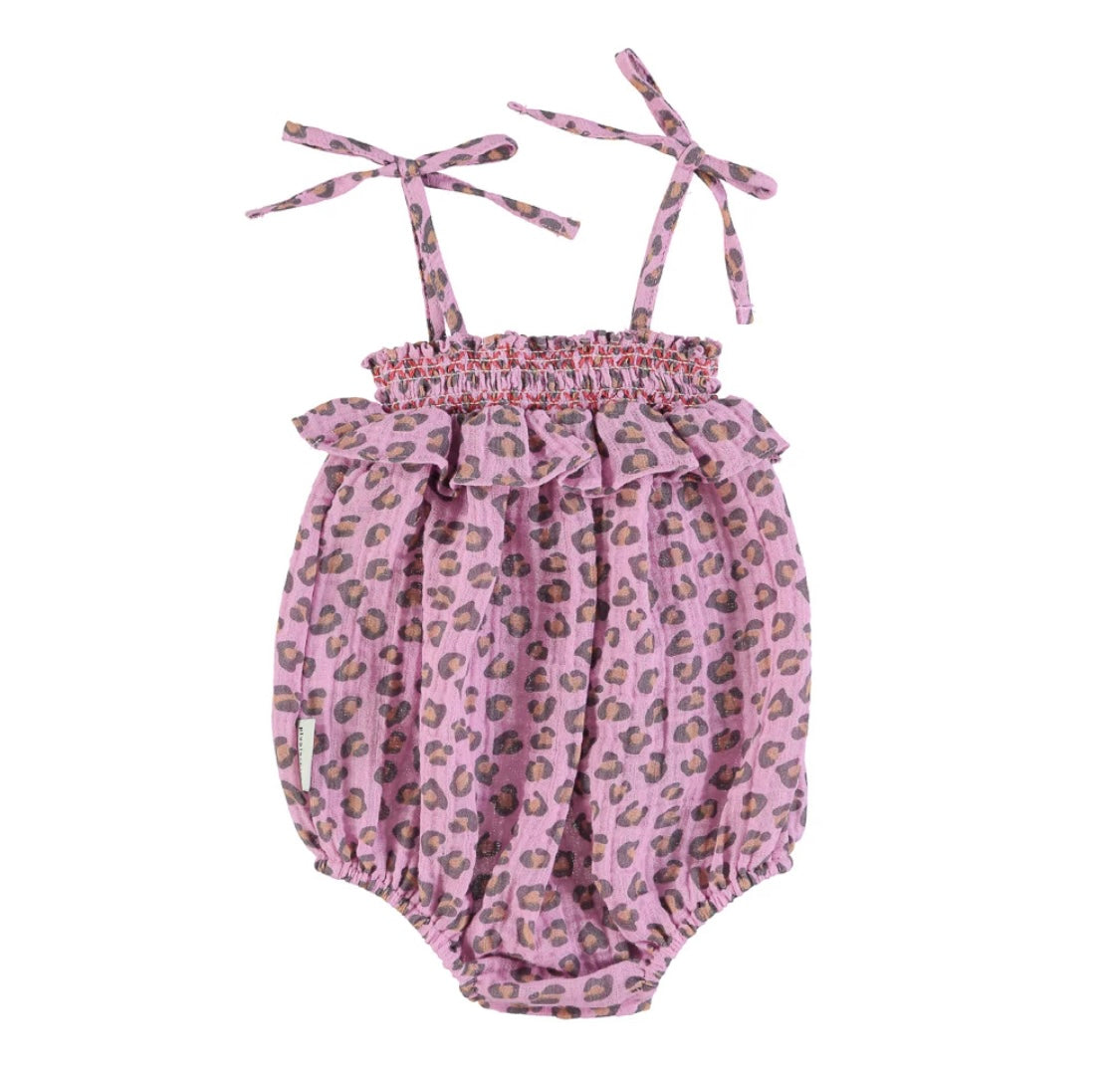 Baby Romper Lilac W/ Animal Print | رومير