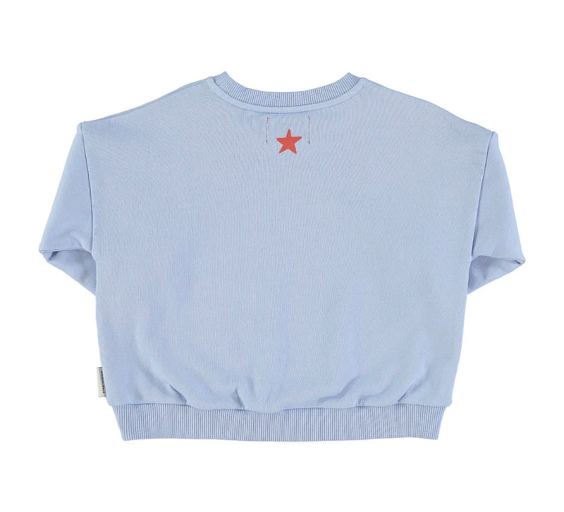 Unisex Sweatshirt Light Blue W/ Sea Print | سترة رياضية
