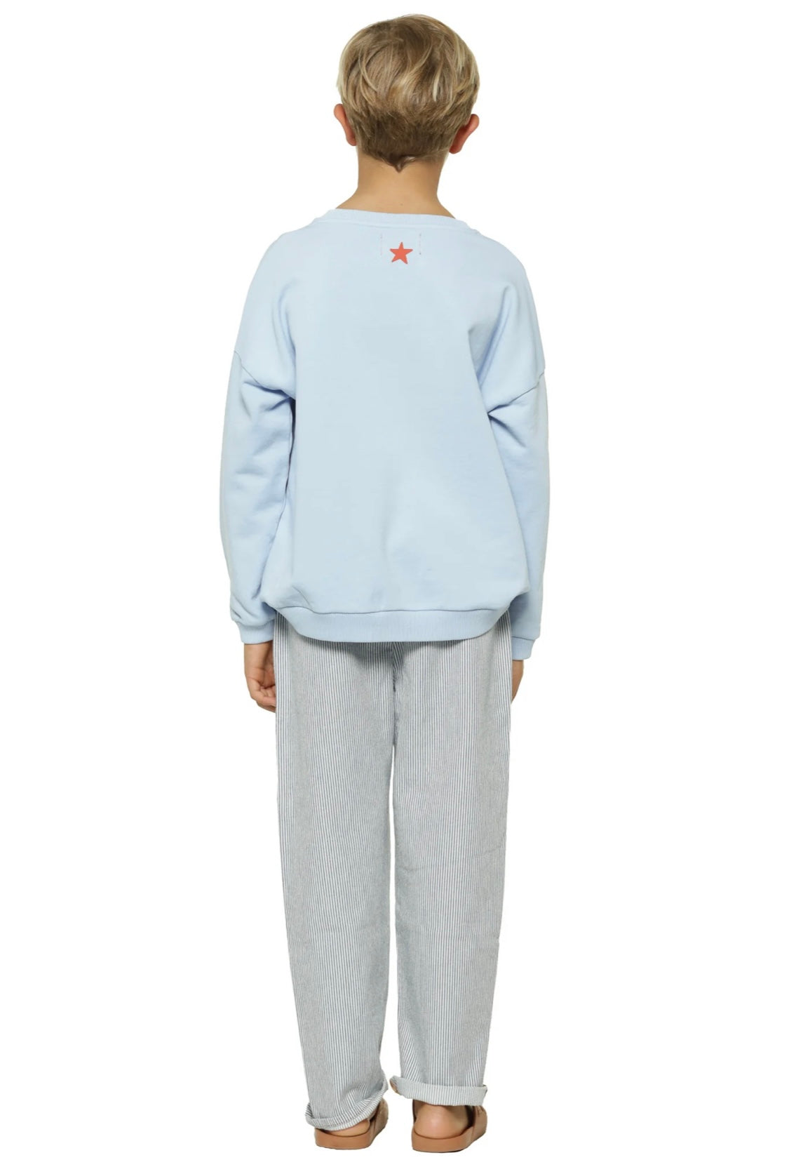 Unisex Sweatshirt Light Blue W/ Sea Print | سترة رياضية