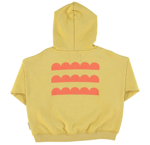 Hooded Sweatshirt Light Khaki W/ Beach Club Print | سترة رياضية