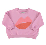Girls Sweatshirt Lavender W/ Lips Print | سترة رياضية