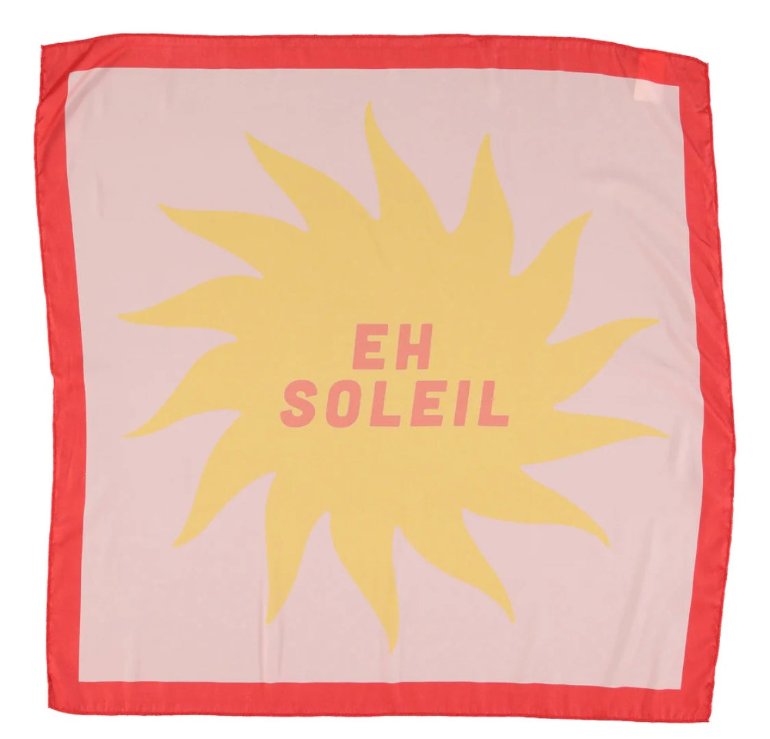 Silky Bandana/ Scarf Sun Print | شريط الرأس