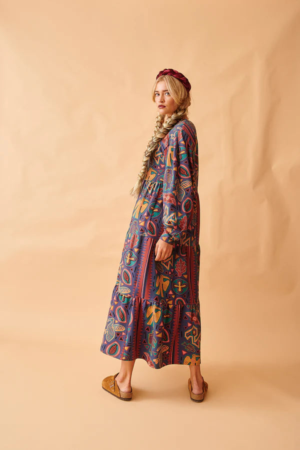 Henrika Dress Blue - Henrika فستان