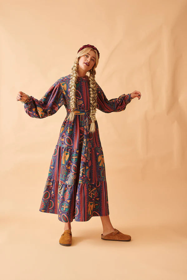 Henrika Dress Blue - Henrika فستان